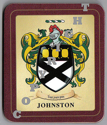 Johnston Family Irish Heraldic Coasters
