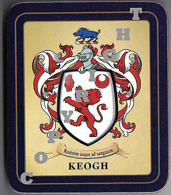 Keogh Family Irish Heraldic Coasters