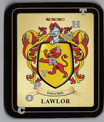 Lawlor Family Irish Heraldic Coasters