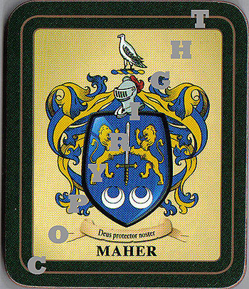 Maher Family Irish Heraldic Coasters