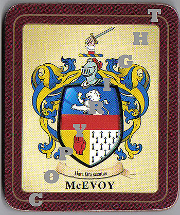 McEvoy Family Irish Heraldic Coasters