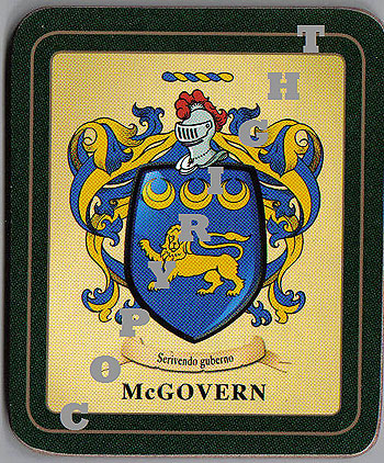 McGovern Family Irish Heraldic Coasters
