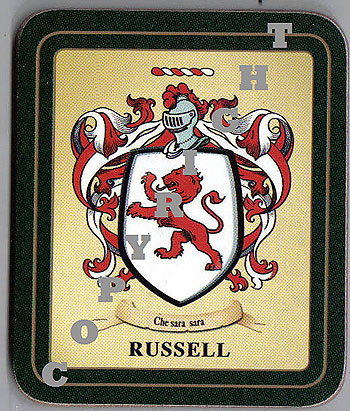Russell Family Irish Heraldic Coasters