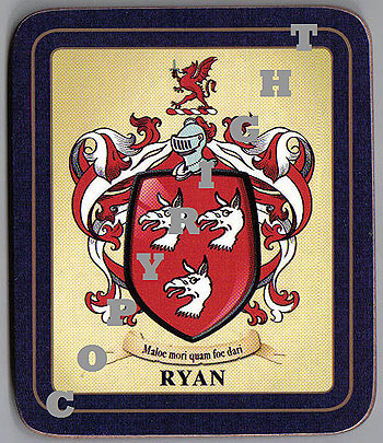 Ryan Family Irish Heraldic Coasters