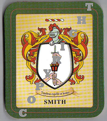 Smith Family Irish Heraldic Coasters