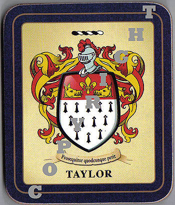 Taylor Family Irish Heraldic Coasters