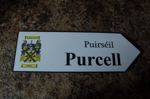 FARRELL Coat of Arms on Wooden Sign