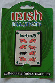 Irish Fridge Magnet - Black Pig Irish Fridge Magnet - Black Pig