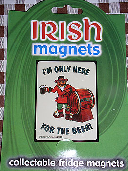 Irish Fridge Magnet - I Irish Fridge Magnet - I