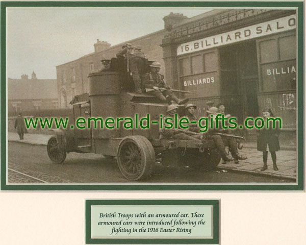 British Troops In Armoured Car during Irish War of Independence