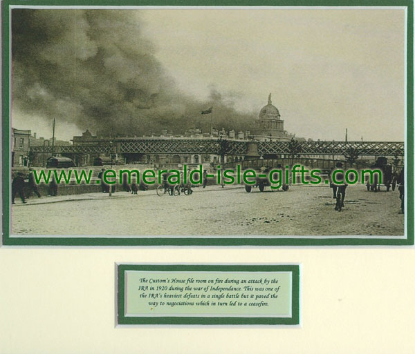 Ireland 1921 Customs House Ablaze