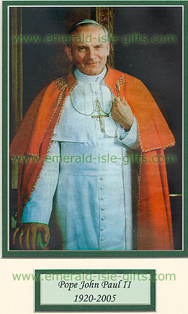 Pope John Paul II 1920-200 Pope John Paul II 1920-200
(Mounted or Framed)