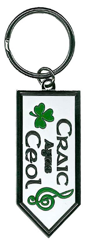 Craic Agus Ceol Irish Keyring Key Chain Craic Agus Ceol Irish Keyring Key Chain
(means