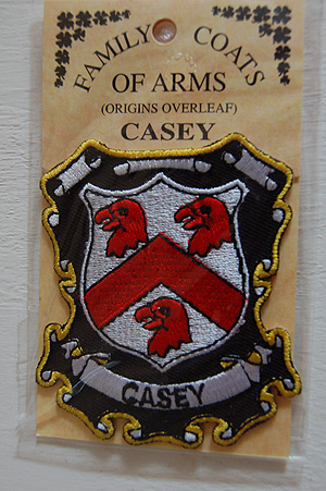 Casey Embroidered Patch - Coat of Arms