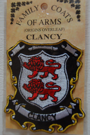 Clancy Embroidered Patch - Coat of Arms