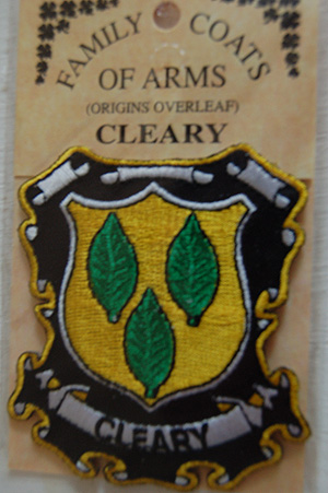 Cleary Embroidered Patch - Coat of Arms