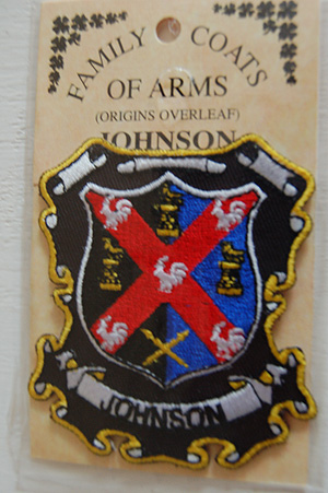 Johnson Embroidered Patch - Coat of Arms