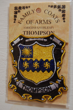 Thompson Embroidered Patch - Coat of Arms