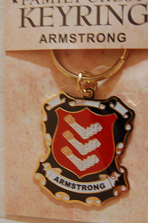 Collins Heraldry Surname Coat Of Arms Brown Leather Keyring Engraved