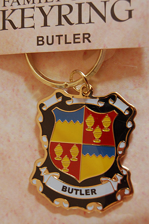 Butler Keyring Keychain - Coat of Arms