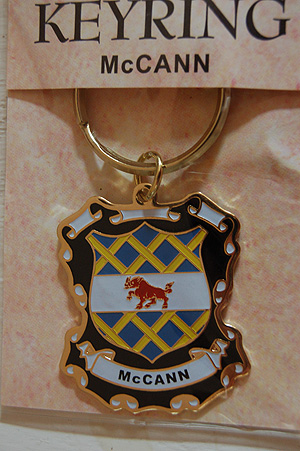 McCann Keyring Keychain - Coat of Arms