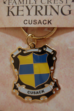 Cusack Keyring Keychain - Coat of Arms
