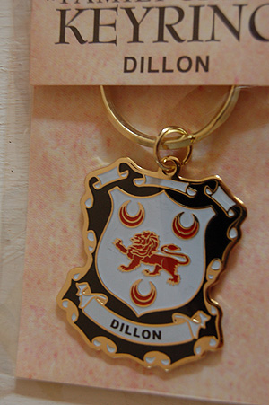 Dillon Keyring Keychain - Coat of Arms