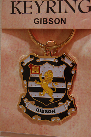 Gibson Keyring Keychain - Coat of Arms