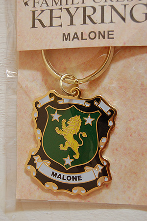 Malone Keyring Keychain - Coat of Arms
