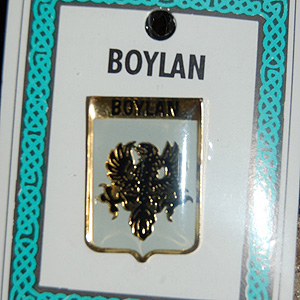 Boylan Pin Lapel Clip Badge - Coat of Arms