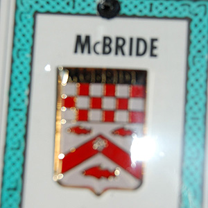 McBride Pin Lapel Clip Badge - Coat of Arms