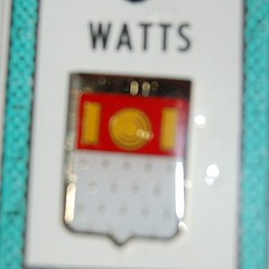 Watts Pin Lapel Clip Badge - Coat of Arms