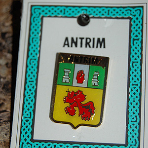 Antrim Pin Lapel Clip Badge - Coat of Arms Antrim Pin Lapel Clip Badge - Coat of Arms
(Support your County !)