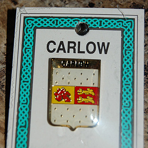 Carlow County Irish Pin Lapel Clip Badge Carlow County Irish Pin Lapel Clip Badge
(GAA gift)