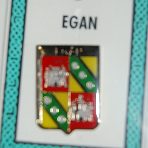 Egan Pin Lapel Clip Badge - Coat of Arms