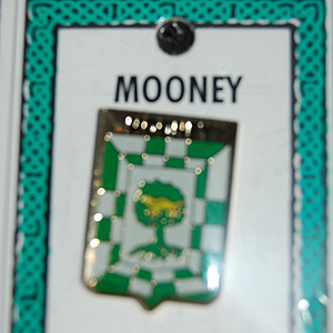 Mooney Pin Lapel Clip Badge - Coat of Arms