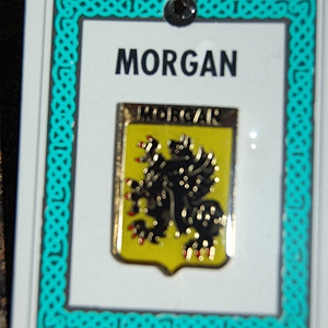 Morgan Pin Lapel Clip Badge - Coat of Arms