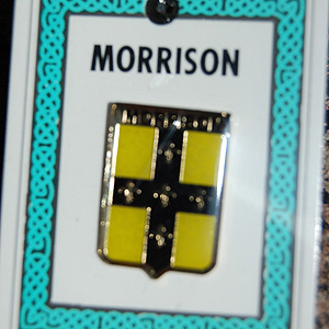 Morrison Pin Lapel Clip Badge - Coat of Arms