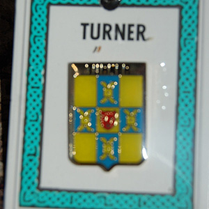 Turner Pin Lapel Clip Badge - Coat of Arms