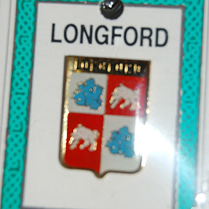 Longford County Irish Pin Lapel Clip Badge Longford County Irish Pin Lapel Clip Badge
(Souvenir gift)