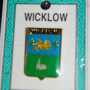 Wicklow County Irish Pin Lapel Clip Badge
