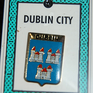 Dublin City Irish Pin Lapel Clip Badge