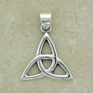 Classic Irish Celtic Trinity Pendant