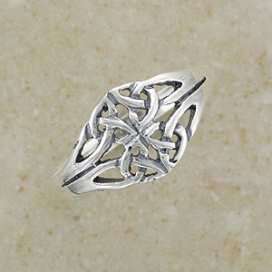 Celtic Twin Knot Silver Ring