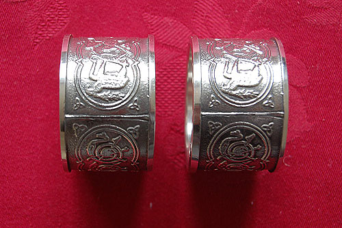 Irish Cutlery Celtic Napkin Ring Holders