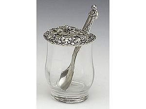 Honey Pewter Jar & Spoon Set