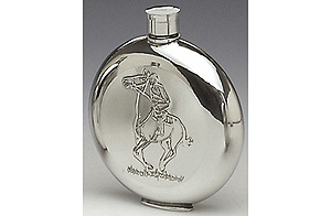 Horse Pewter Whiskey Flask