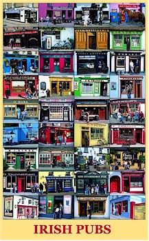 Famous Irish Pubs Poster Famous Irish Pubs Poster