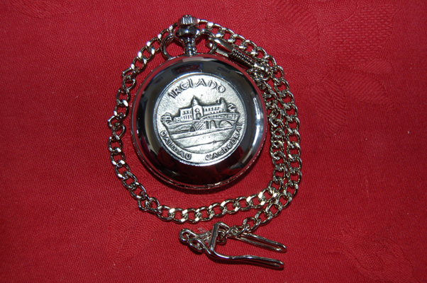 Gallagher Coat of Arms Crest Pocket Watch