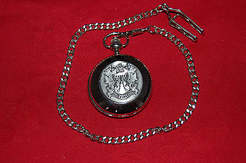 Kelly Coat of Arms Crest Pocket Watch